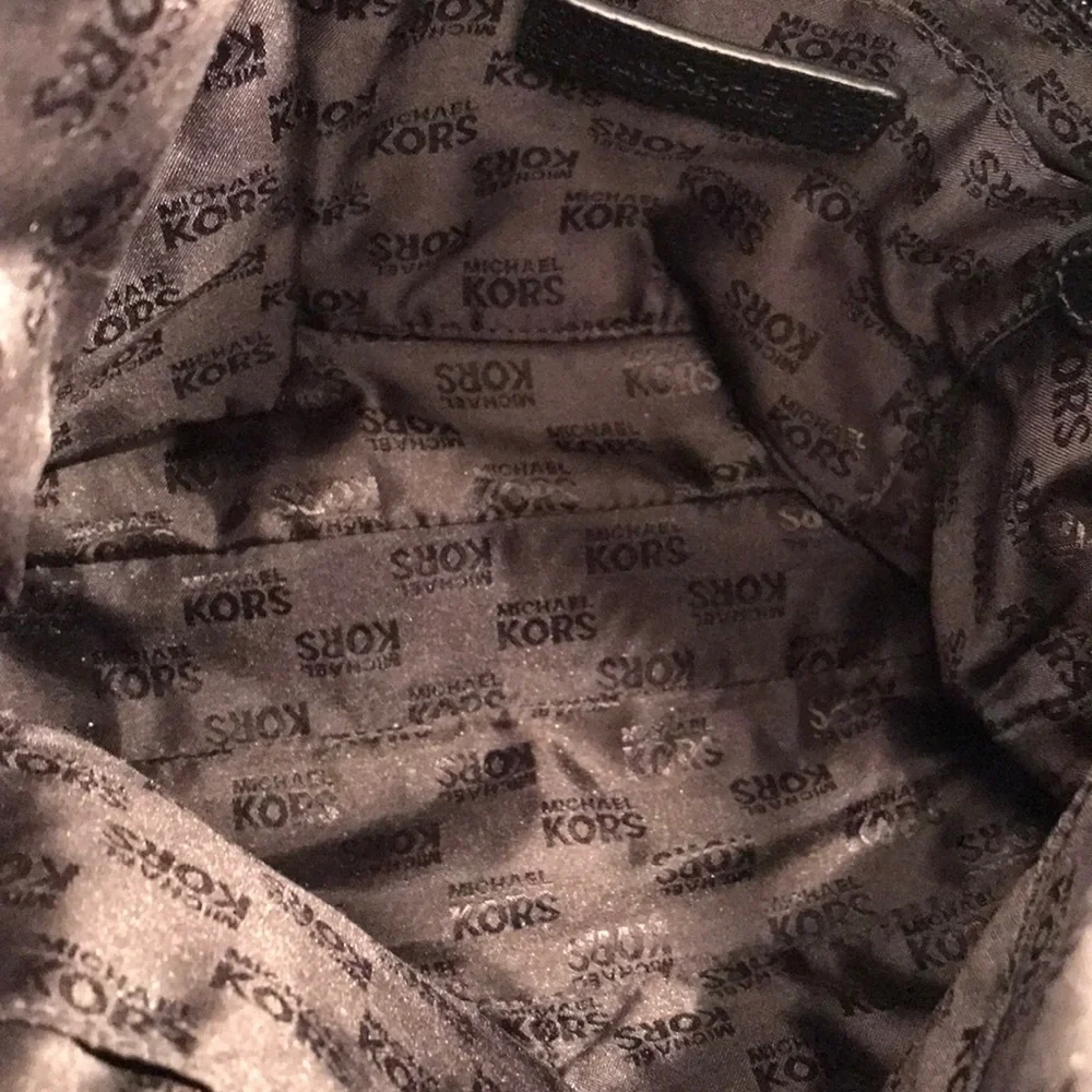 Michael Kors Black Leather Tote Bag